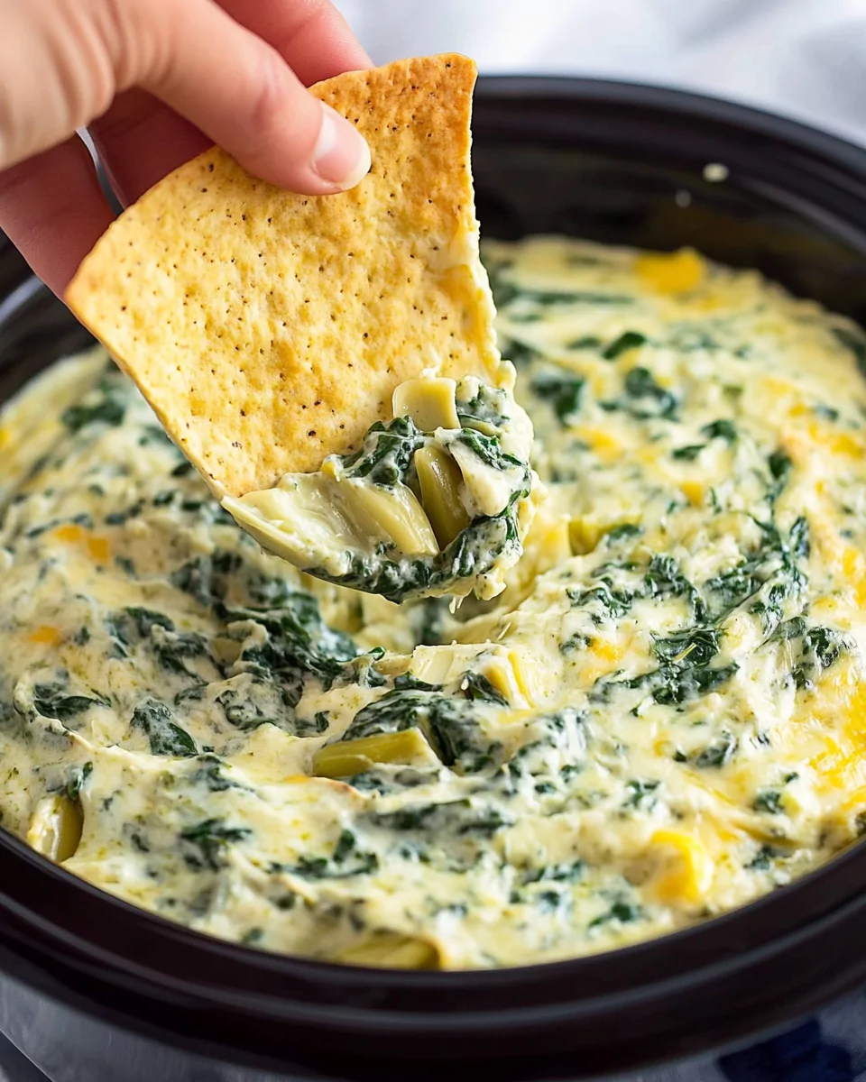 Crock Pot Spinach Artichoke Dip Crock Pot Spinach Artichoke Dip
