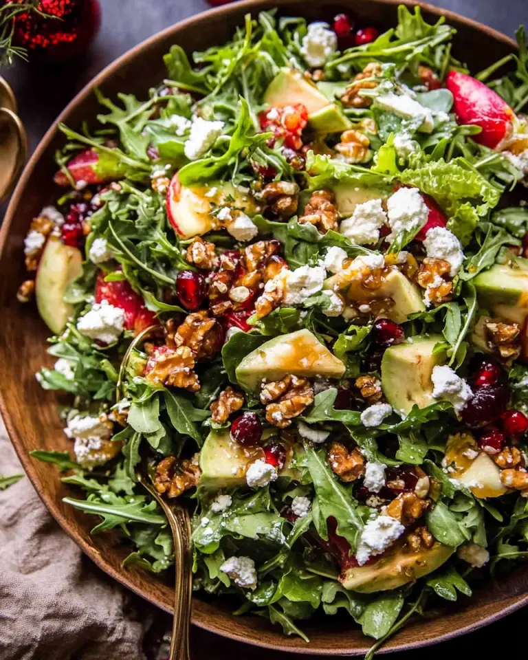 Christmas Salad with Honey Mustard Dressing