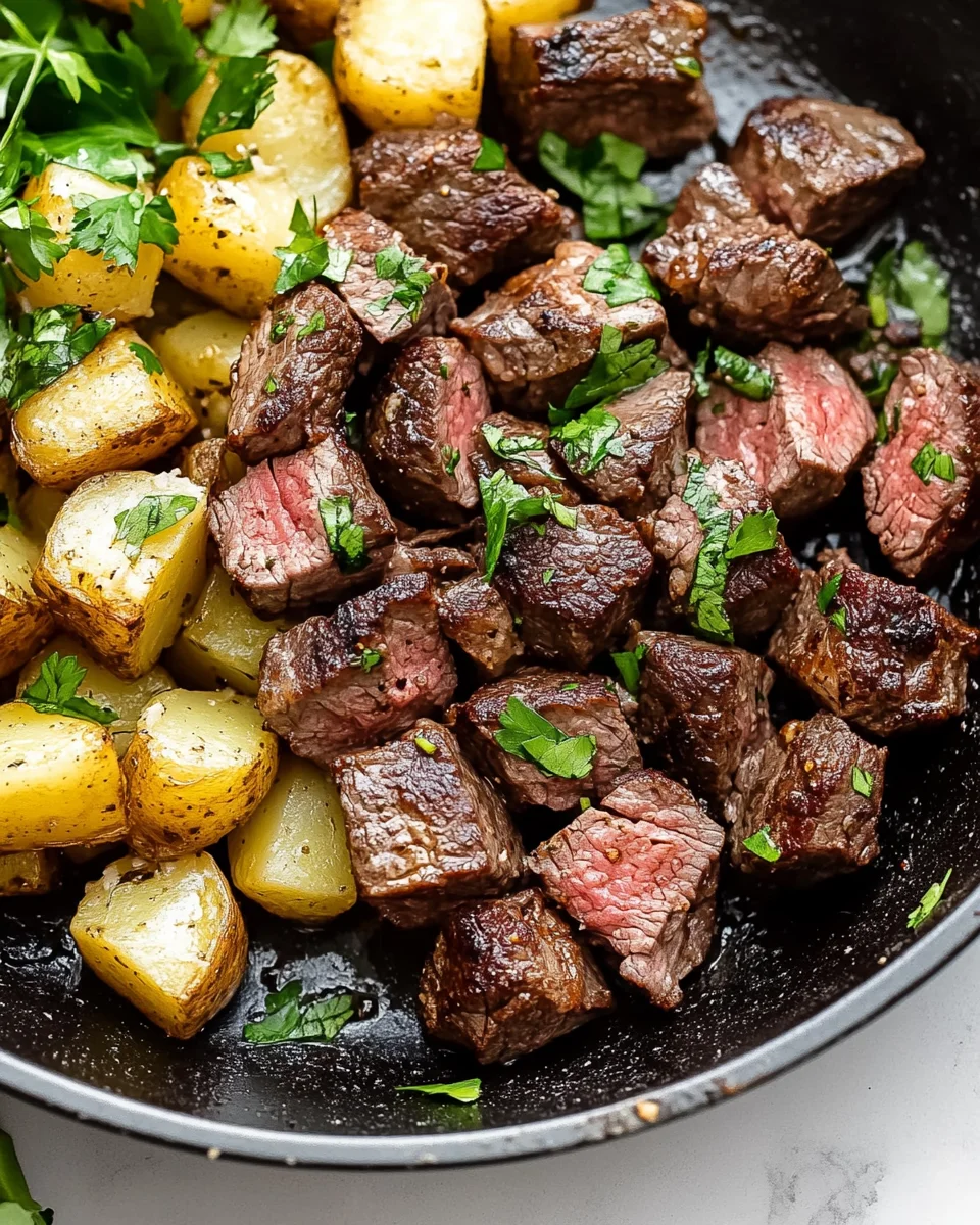 Creamy Garlic Butter Steak Bites and Potatoes Creamy Garlic Butter Steak Bites and Potatoes