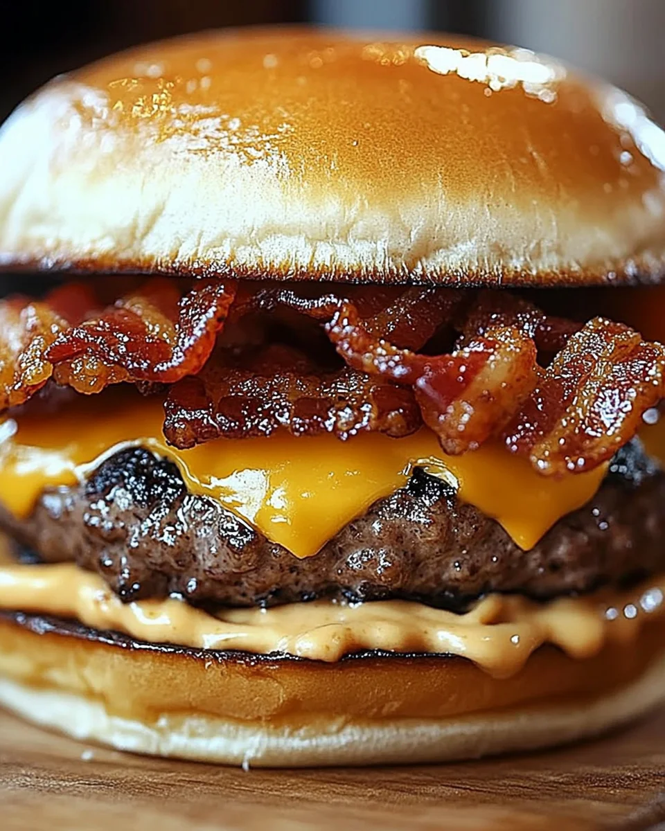 Crispy Bacon Burgers Crispy Bacon Burgers
