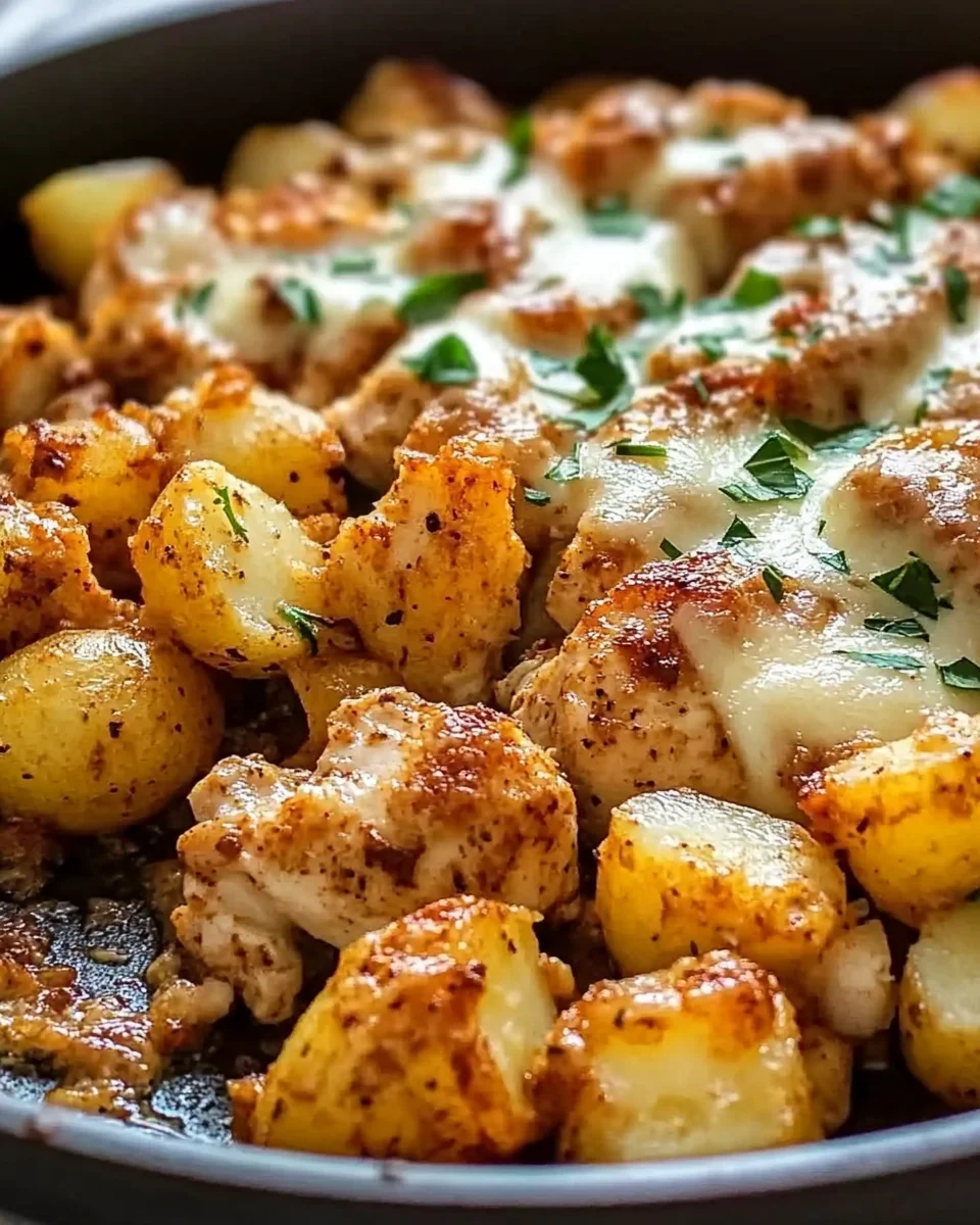 Garlic Parmesan Chicken and Potatoes (One-Pan Dinner) Garlic Parmesan Chicken and Potatoes (One-Pan Dinner)