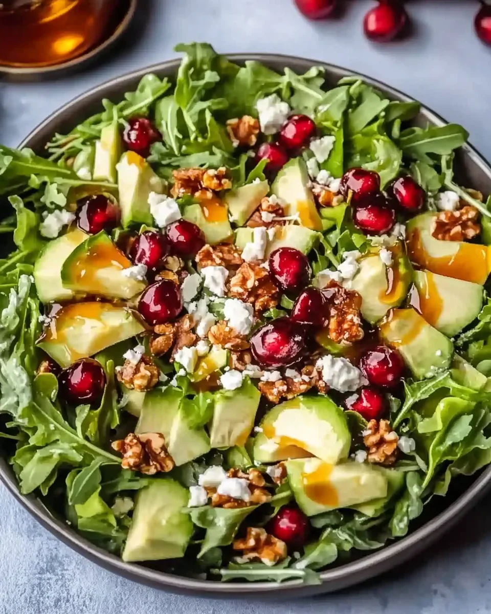 Juicy Christmas Salad with Honey Mustard Dressing Juicy Christmas Salad with Honey Mustard Dressing
