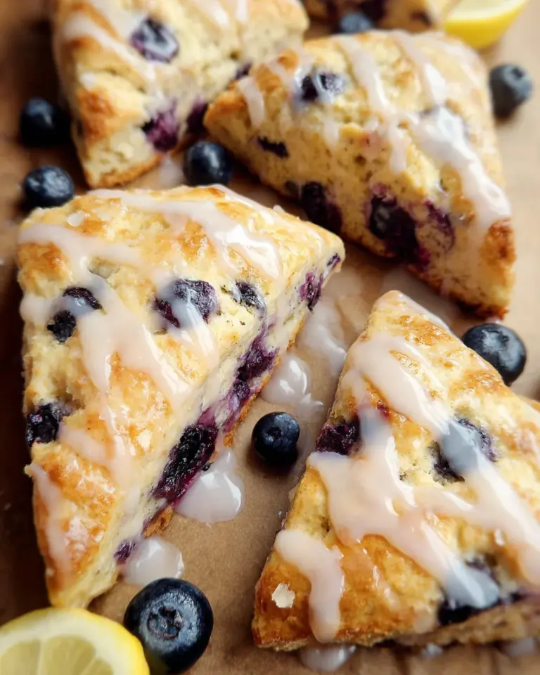 Almond Flour Lemon Blueberry Scones