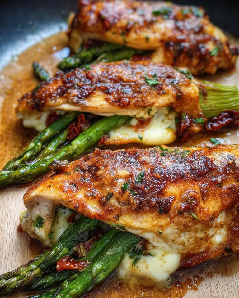 Asparagus Stuffed Chicken Fillet