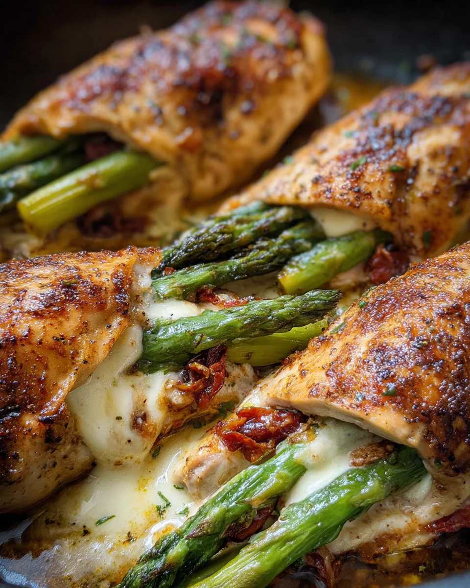 Asparagus Stuffed Chicken Fillet Asparagus