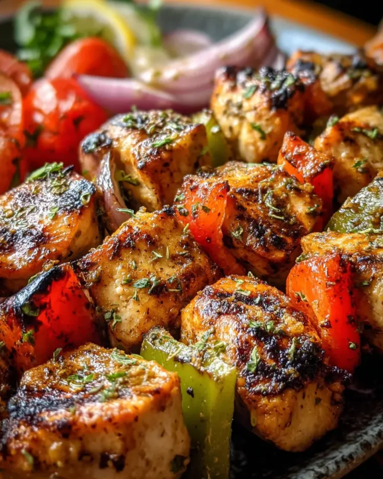 Authentic Greek Chicken Souvlaki