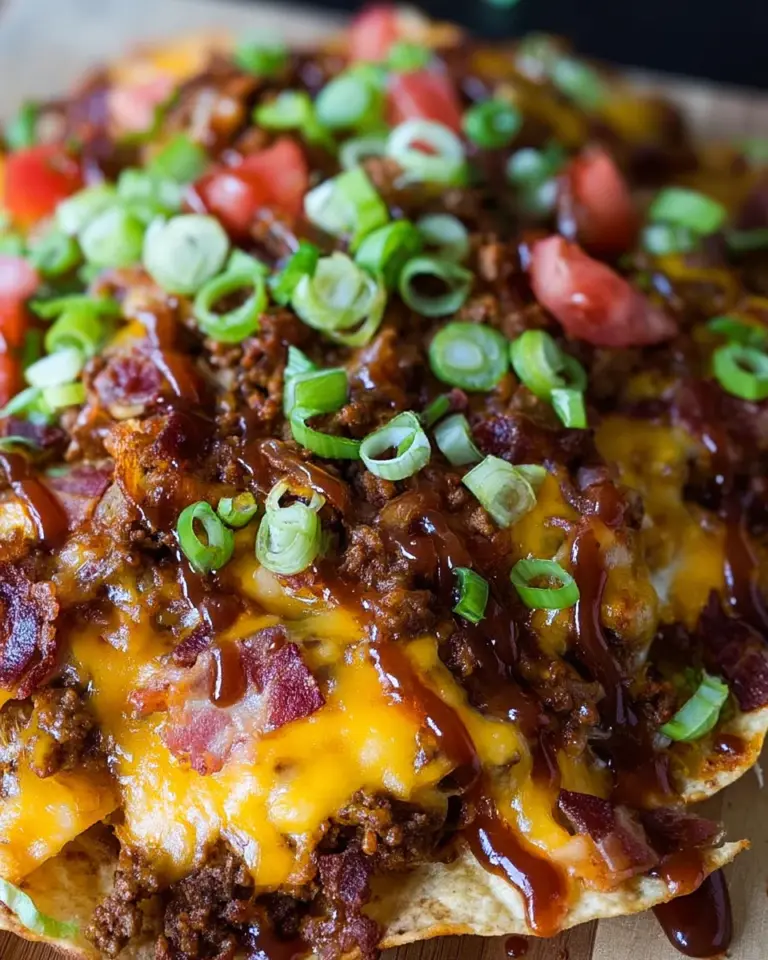 BBQ Bacon Cheeseburger Nachos