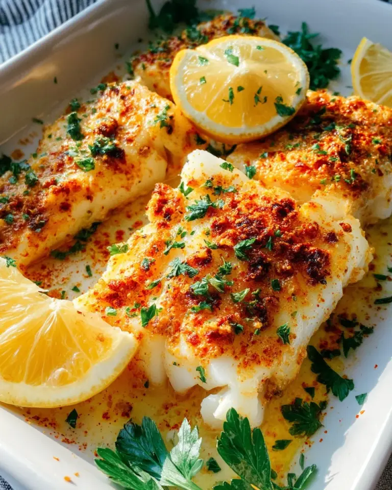 Baked Cod with Lemon