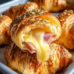 Baked Ham and Cheese Croissants Baked Ham and Cheese Croissants