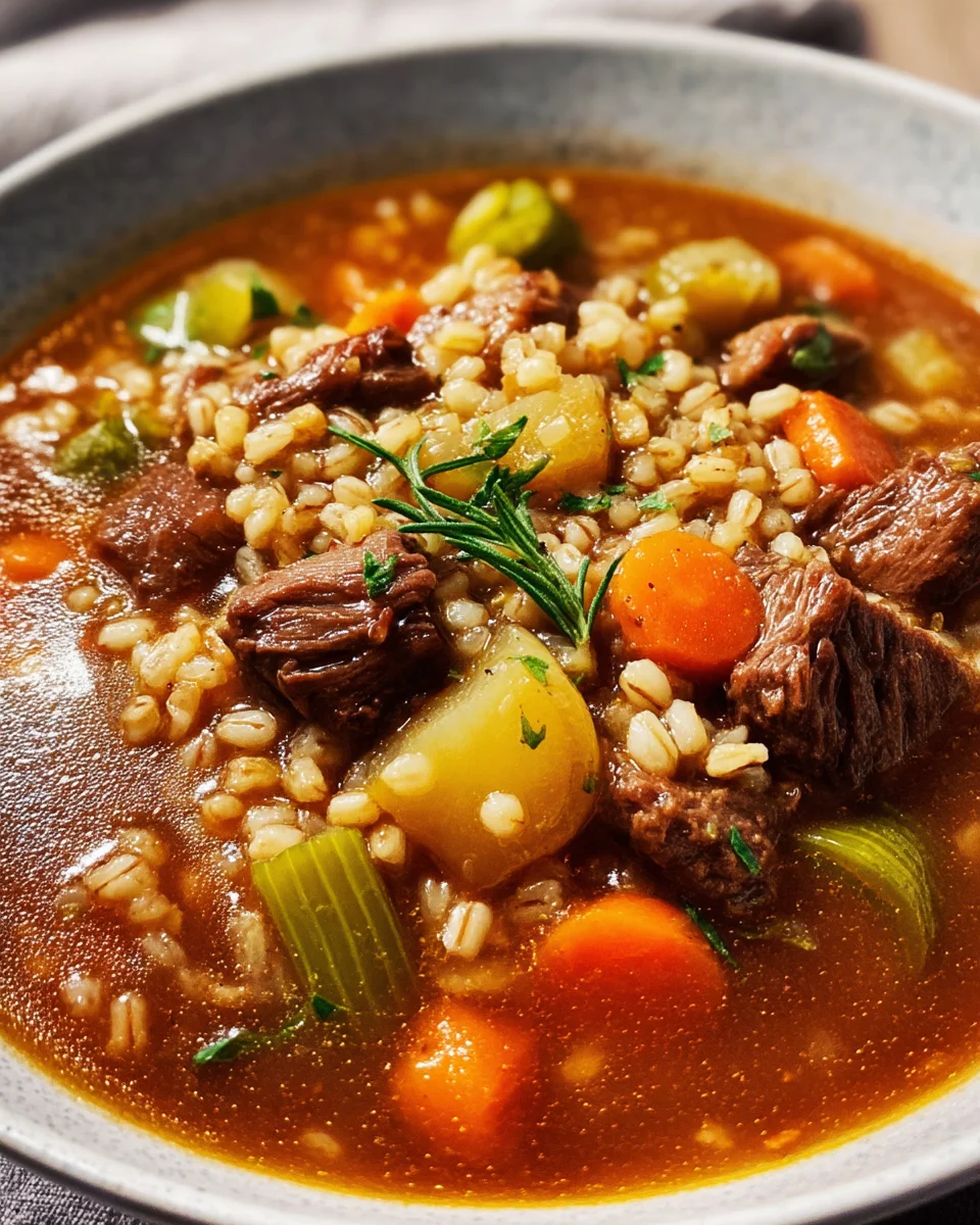 Beef Barley Soup Beef