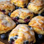 Blueberry Biscuits with Lemon Glaze Blueberry Biscuits with Lemon Glaze