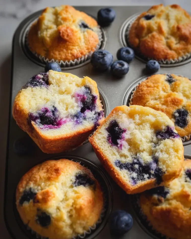 Blueberry Cottage Cheese Muffins