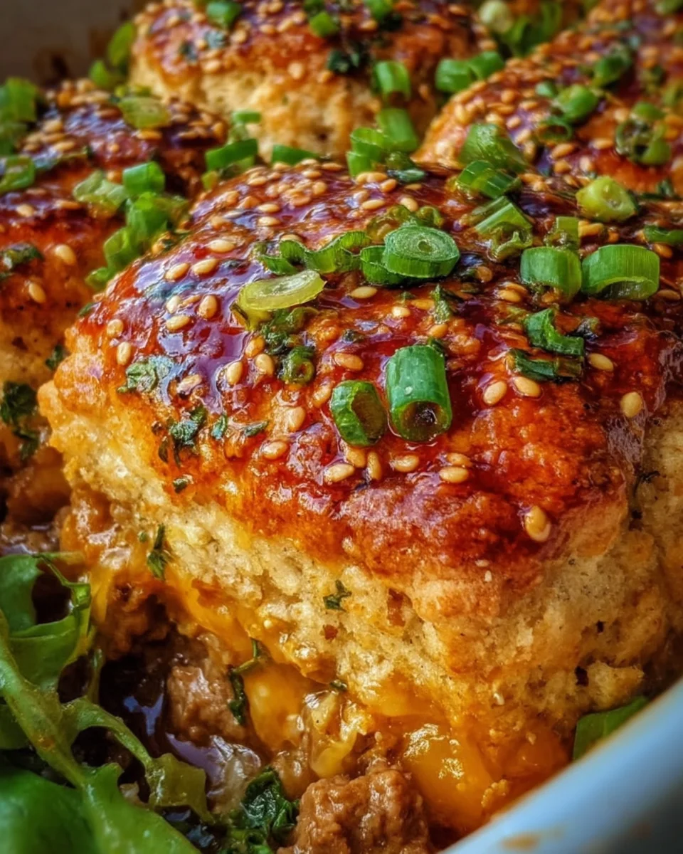 Cheddar Bay Ground Beef Cobbler Cheddar
