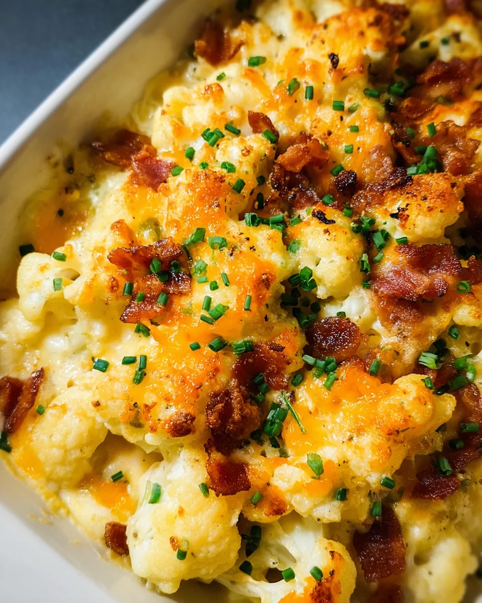 Cheesy Cauliflower Bake Cheesy
