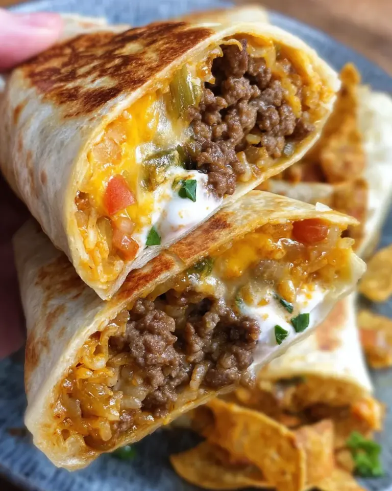 Cheesy Double Beef Burrito