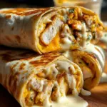 Cheesy Garlic Chicken Wraps Cheesy Garlic Chicken Wraps