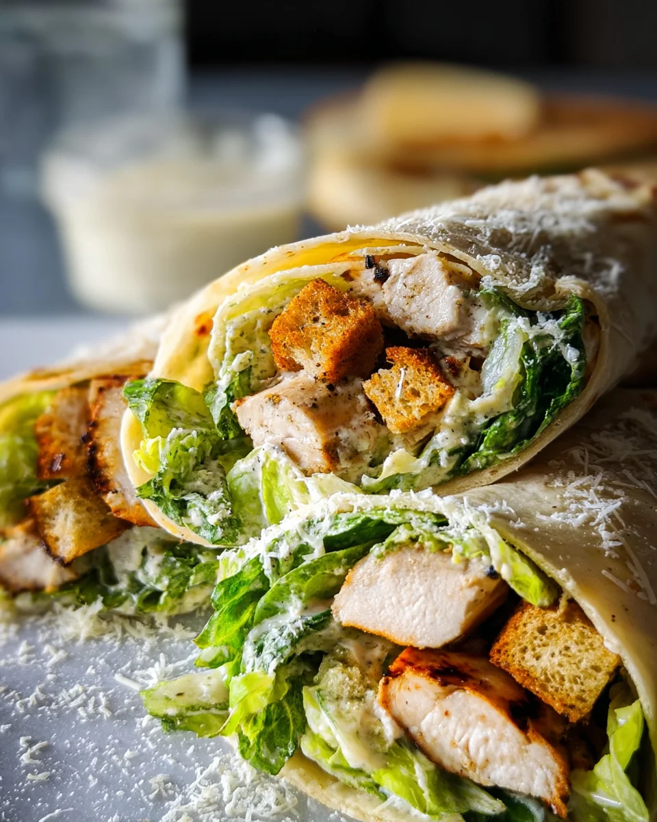 Chicken Caesar Wraps Chicken