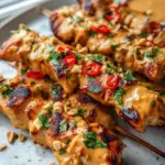 Chicken Satay with Peanut Sauce Chicken Satay with Peanut Sauce