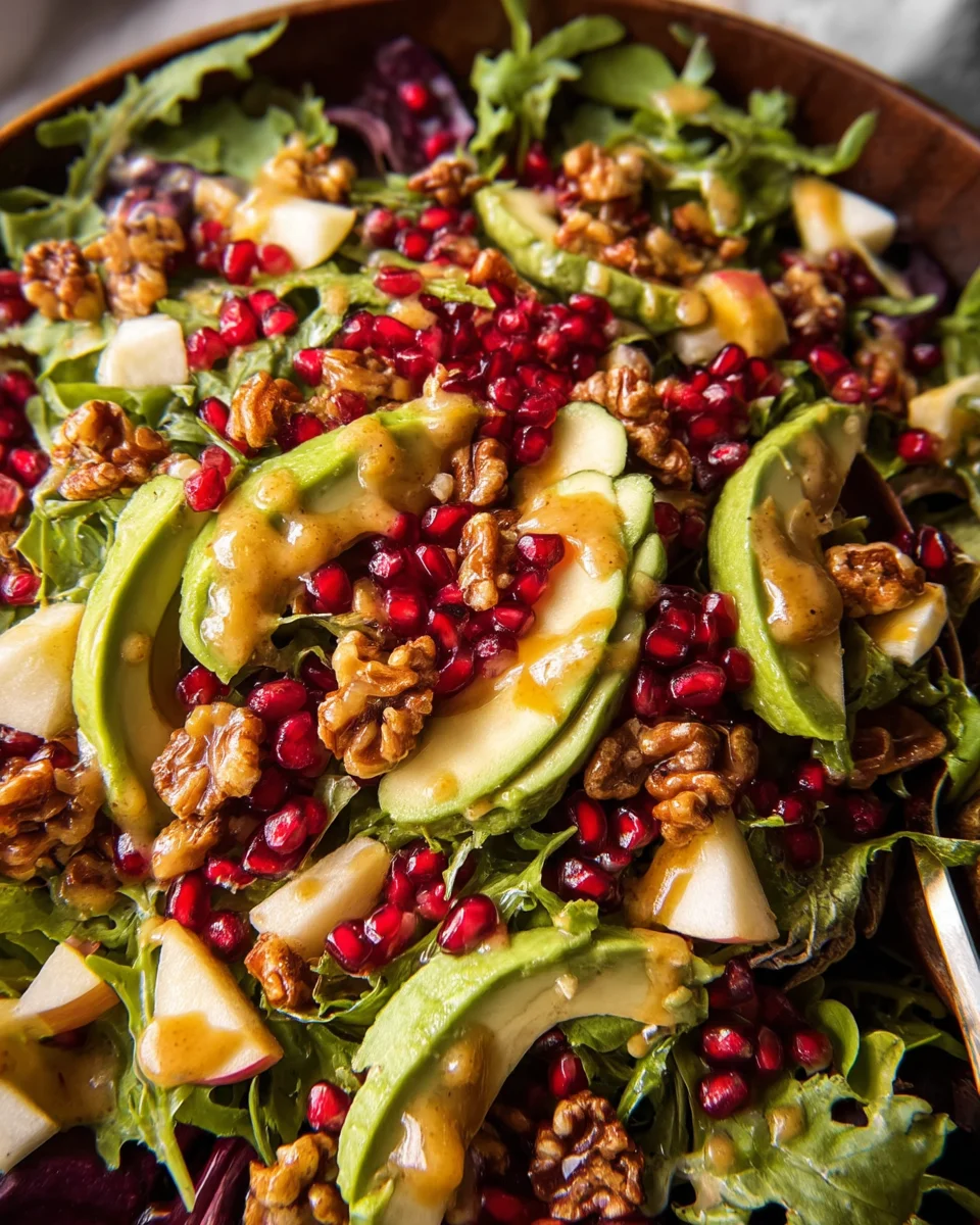 Christmas Salad with Honey Mustard Dressing Christmas
