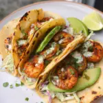 Cilantro Lime Shrimp Tacos with Creamy Slaw
