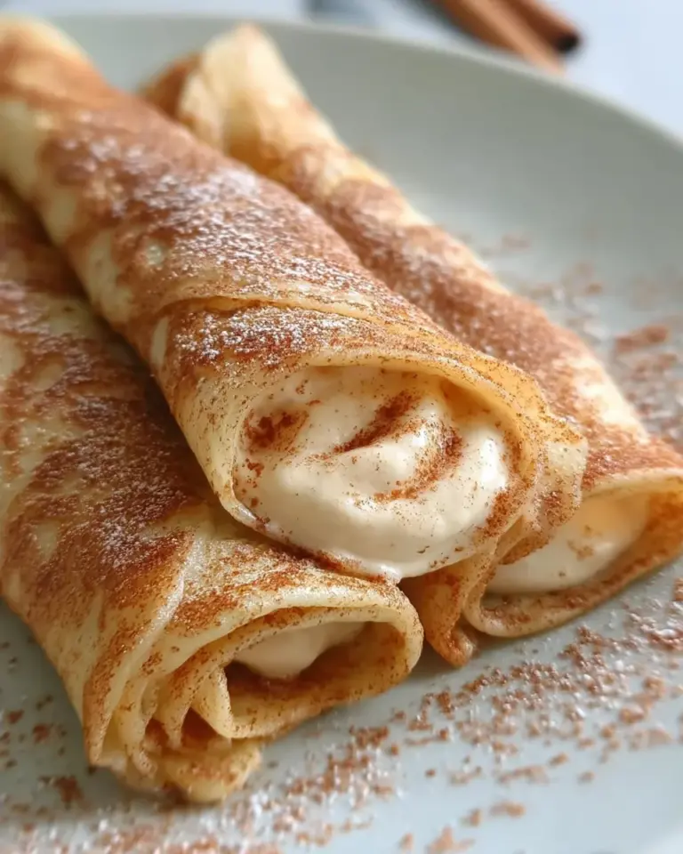 Cinnamon Roll Protein Crepes