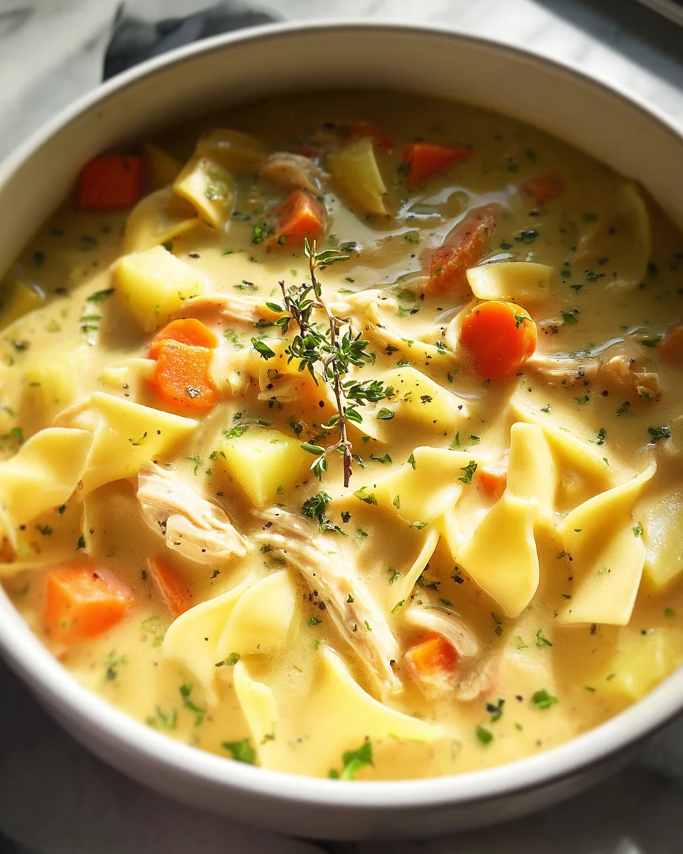 Creamy Chicken Noodle Soup Creamy