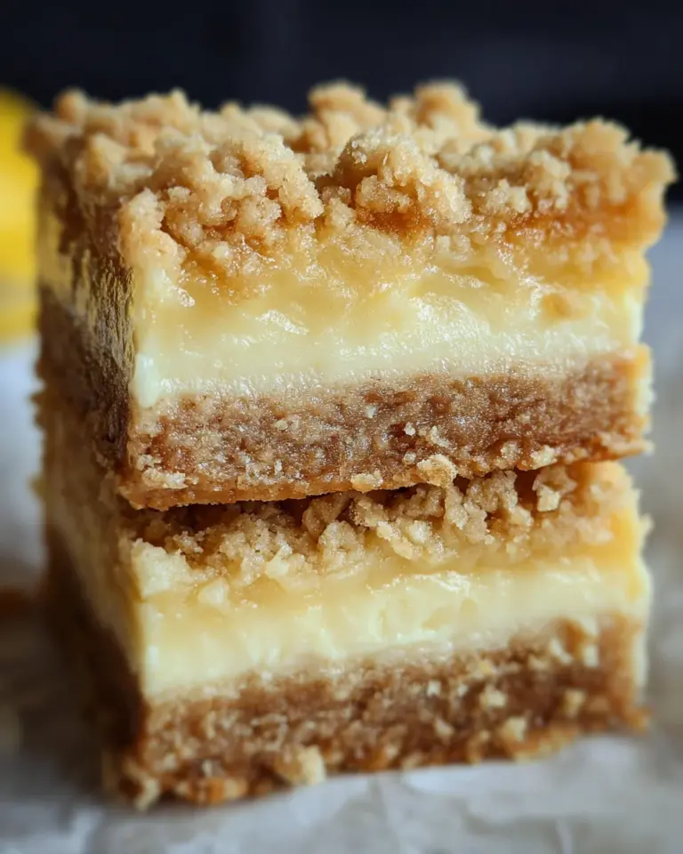 Creamy Lemon Cheesecake Crumb Bars