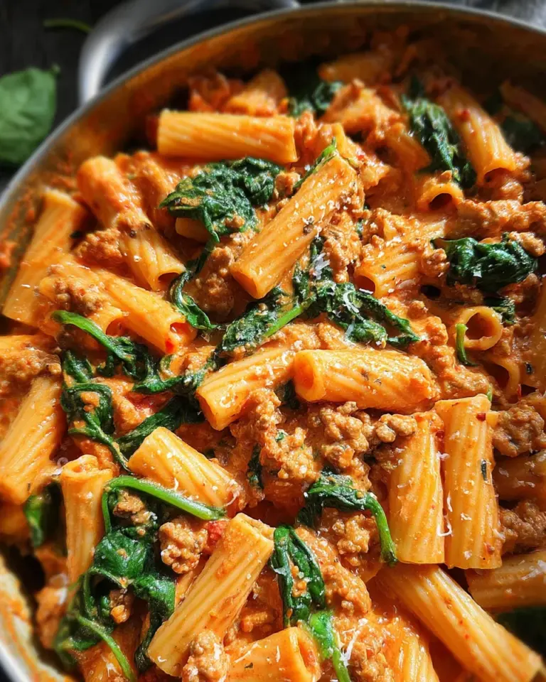 Creamy Sausage Rigatoni