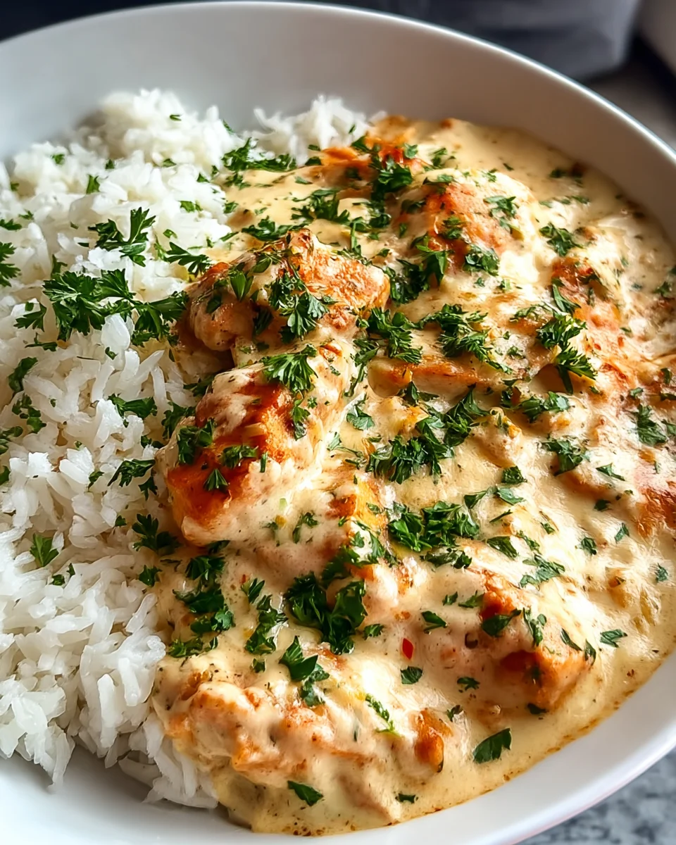 Creamy Smothered Chicken and Rice Creamy Smothered Chicken and Rice