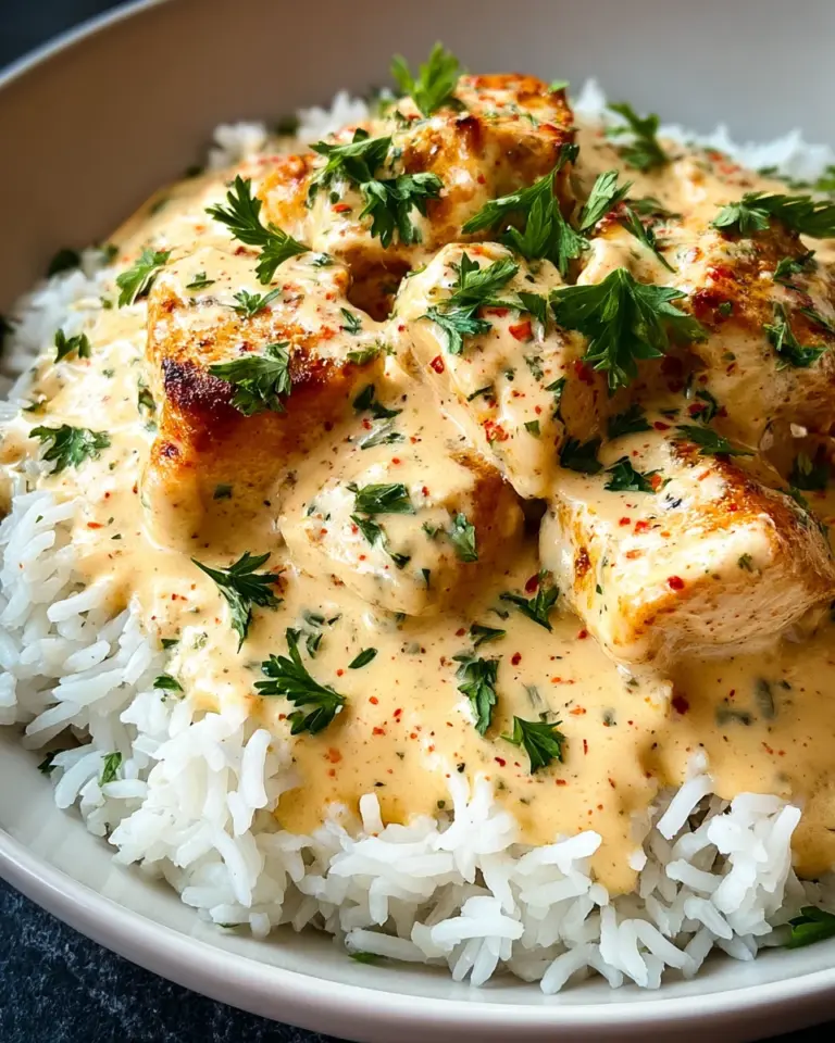 Creamy Smothered Chicken and Rice recipe