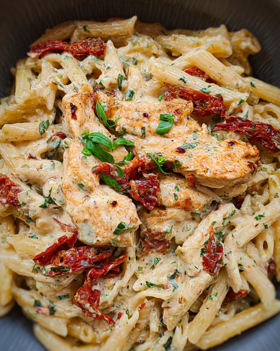 Creamy Sun-Dried Tomato Chicken Pasta Creamy