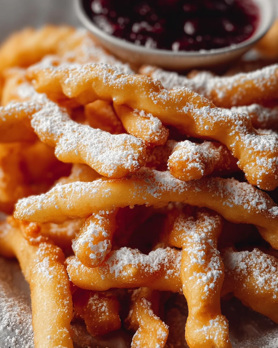 Crispy Funnel Cake Sticks Crispy