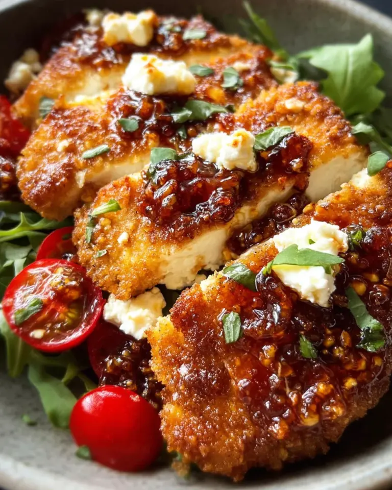 Crispy Hot Honey Feta Chicken