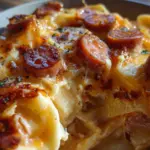 Crockpot Pierogi Casserole with Kielbasa Crockpot Pierogi Casserole with Kielbasa
