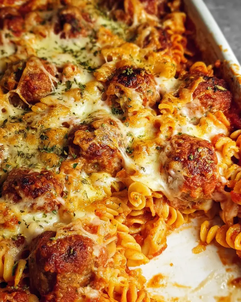 Dump and Bake Meatball Casserole
