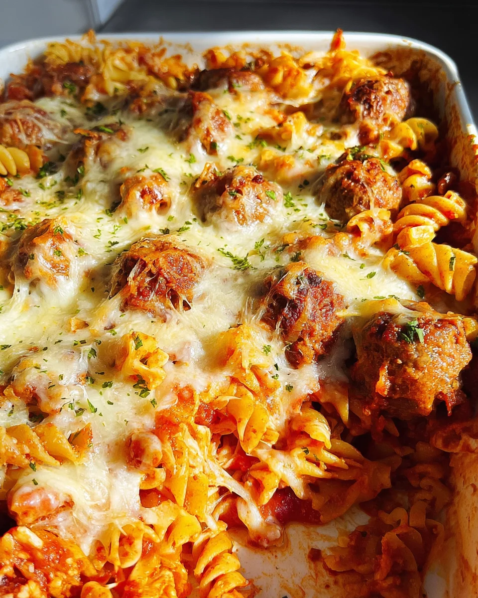 Dump and Bake Meatball Casserole Dump
