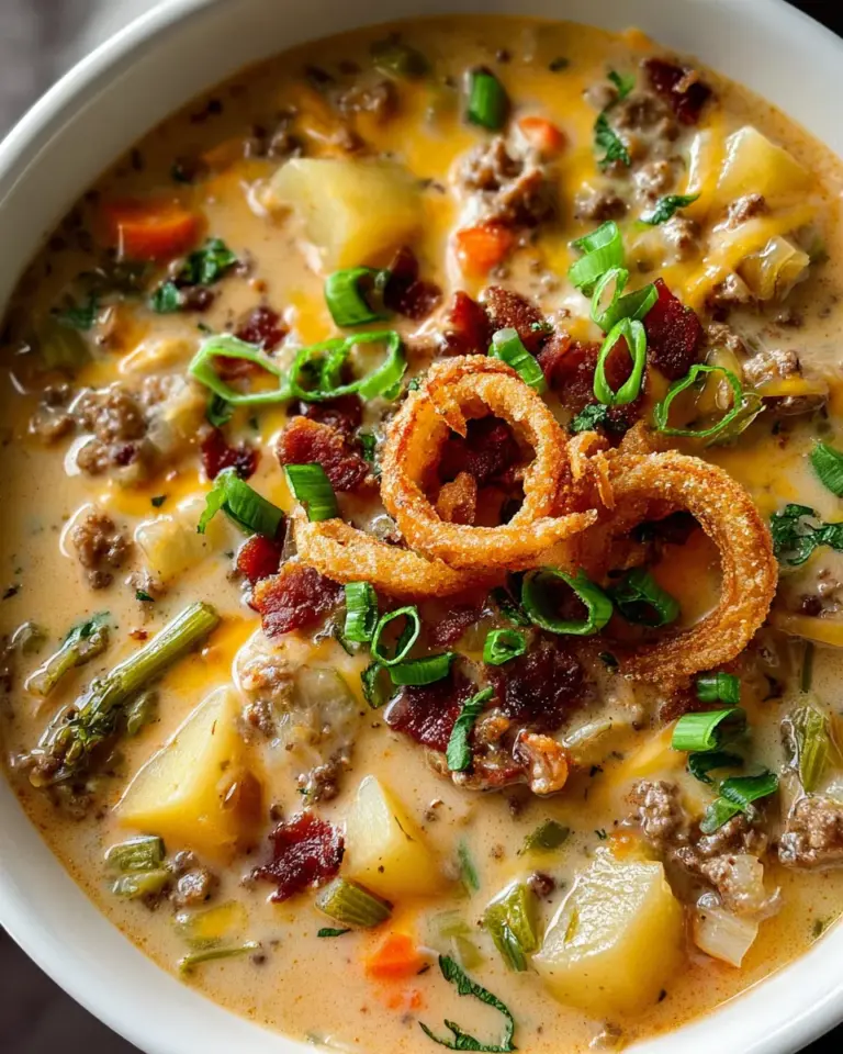 Easy Cheeseburger Soup