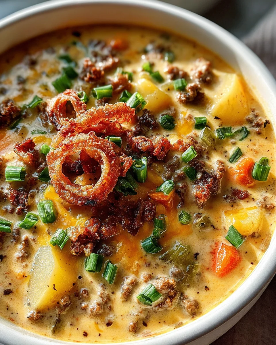 Easy Cheeseburger Soup Easy