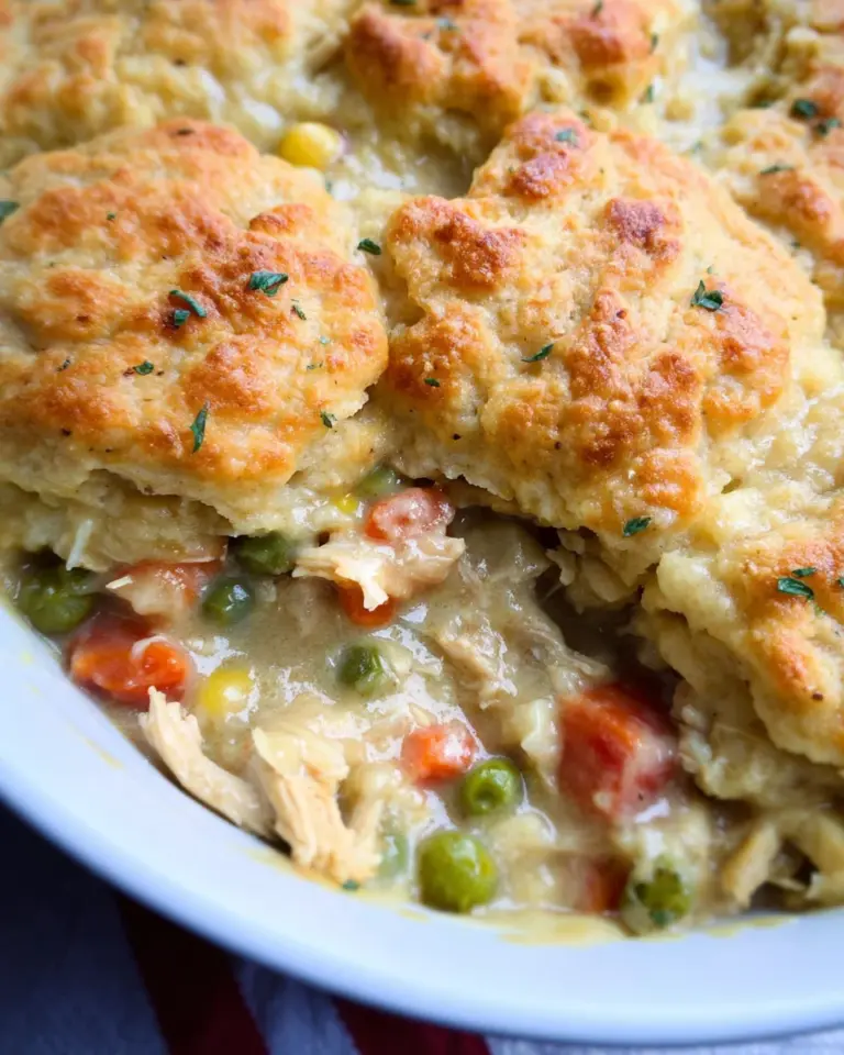Easy Chicken Cobbler Dinner Casserole