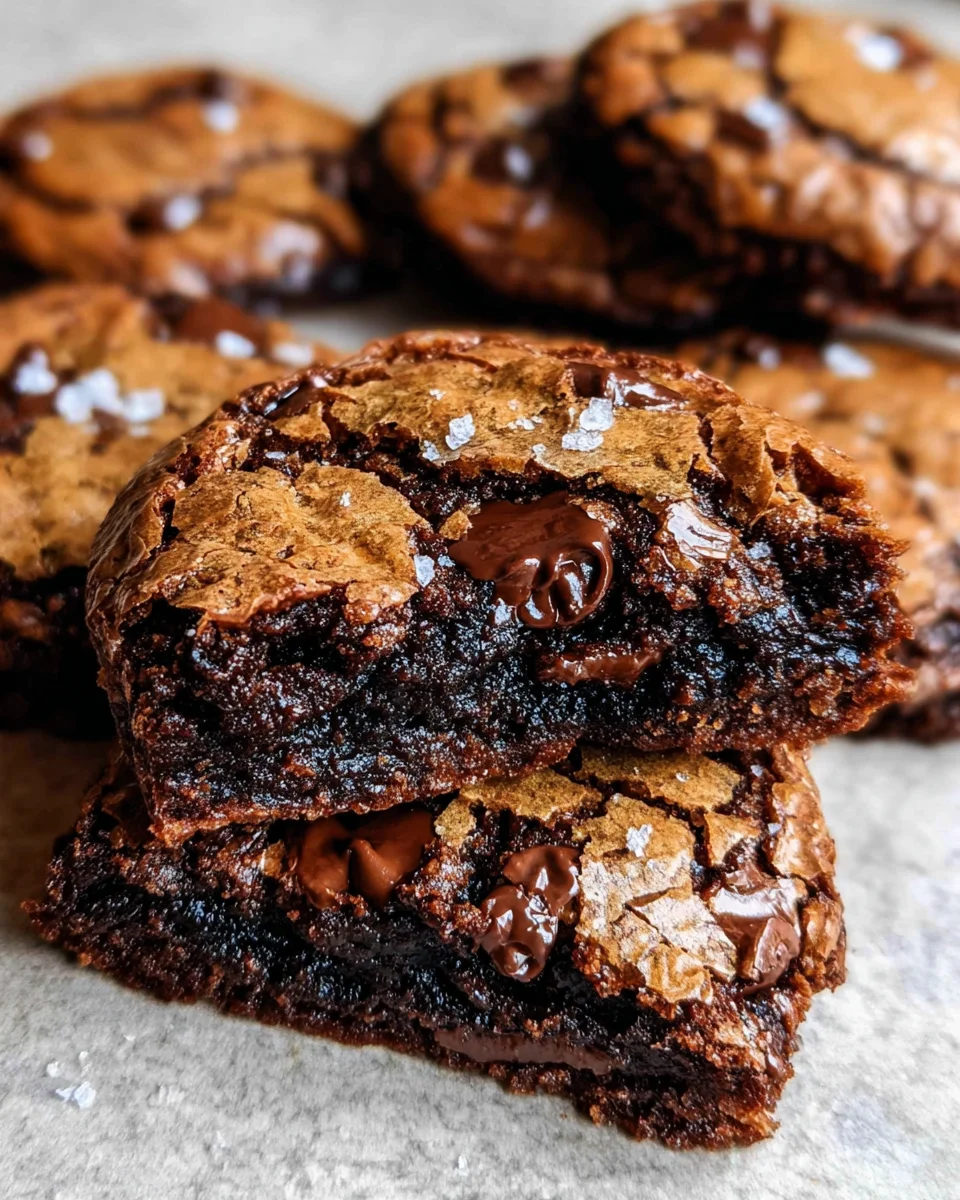 Fudgy Chewy Brookies (Browkies) Fudgy