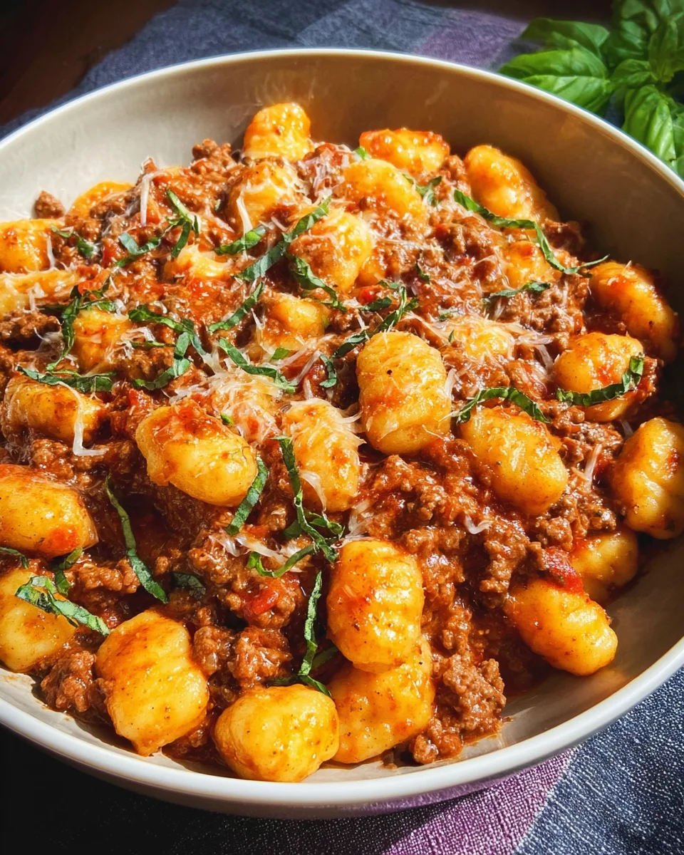 Gnocchi Bolognese Gnocchi