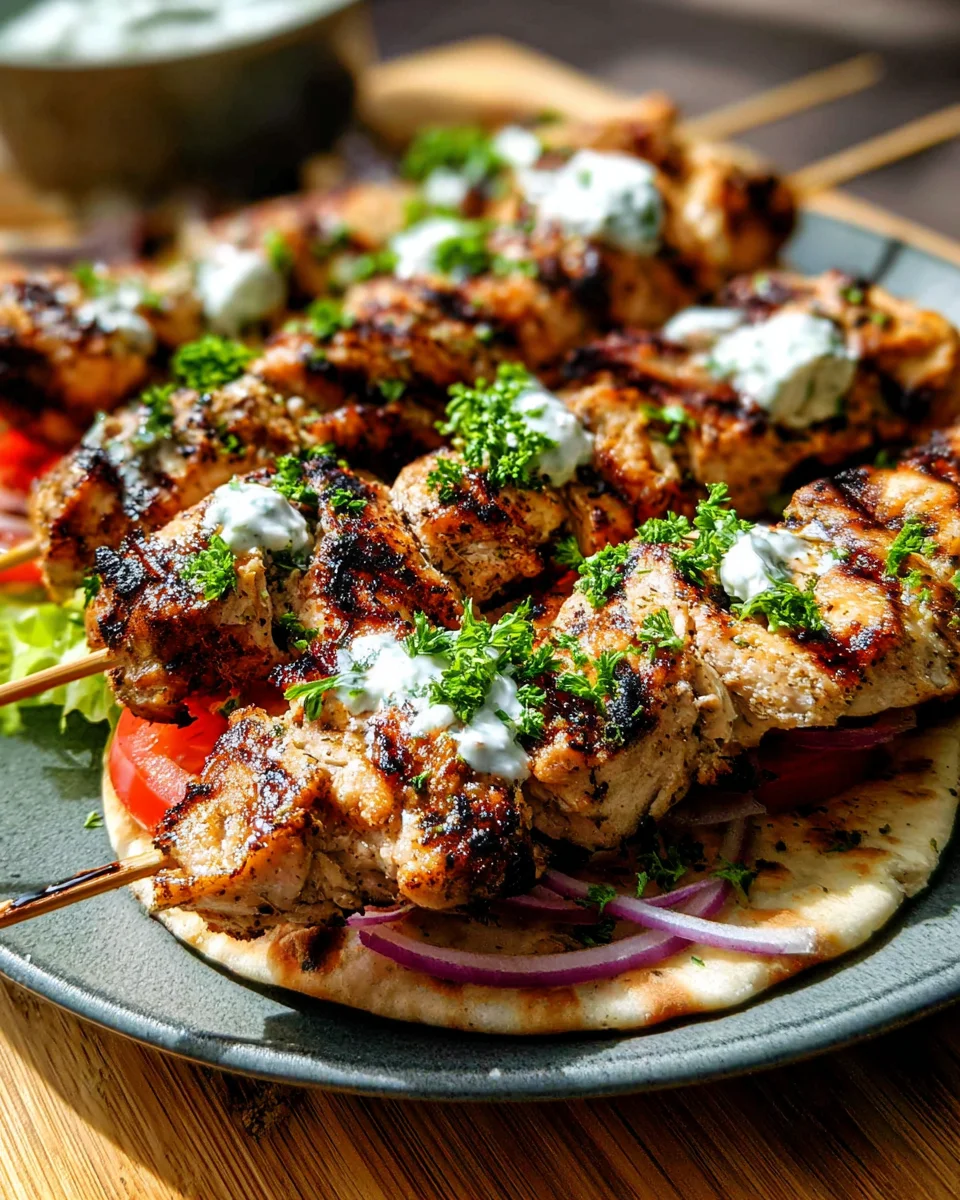 Greek Chicken Souvlaki Greek Chicken Souvlaki