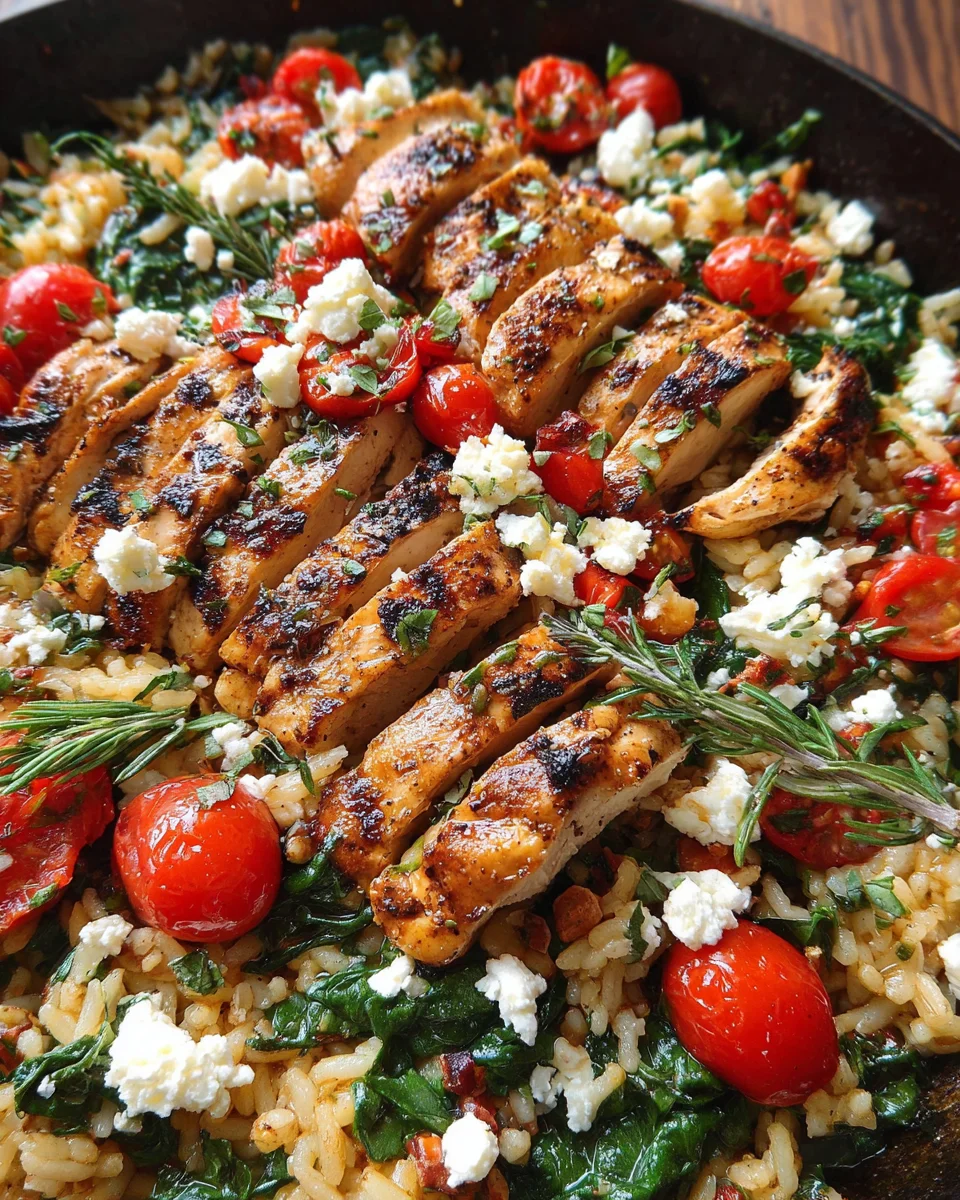 Greek Chicken and Lemon Rice Greek