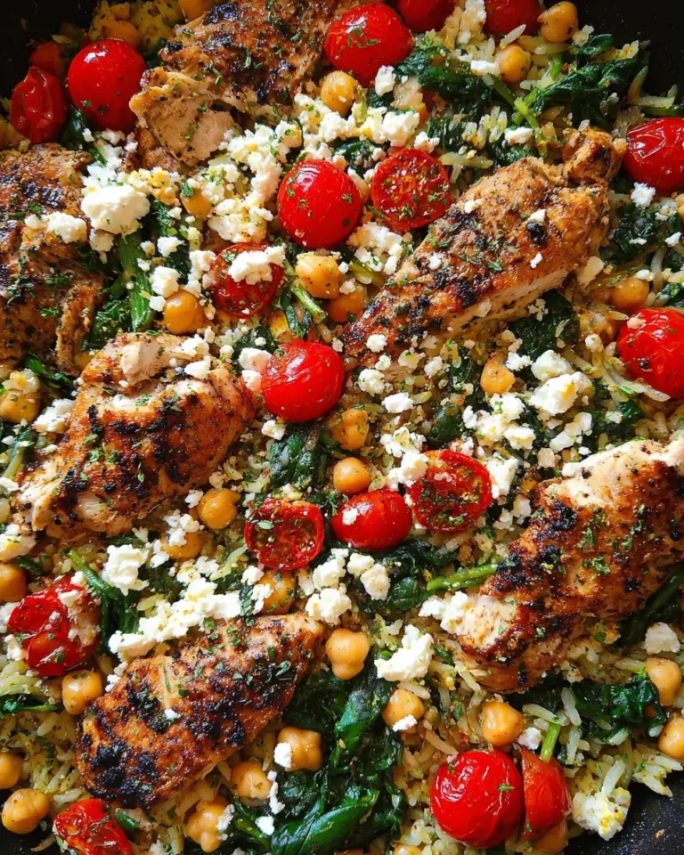 Greek Chicken and Lemon Rice (30 Minutes, One-Pot)
