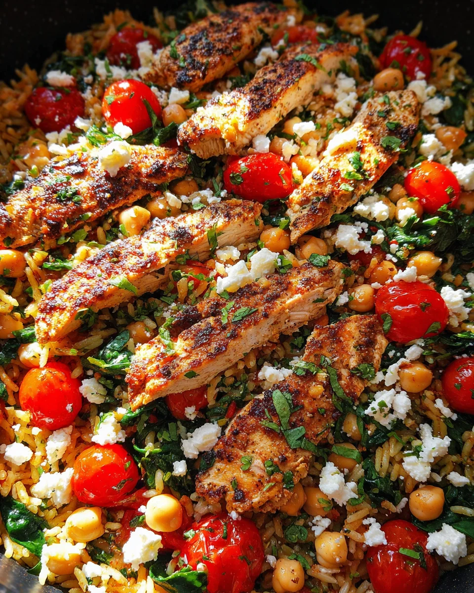 Greek Chicken and Lemon Rice (30 Minutes, One-Pot) Greek