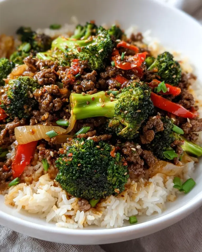 Ground Beef and Broccoli