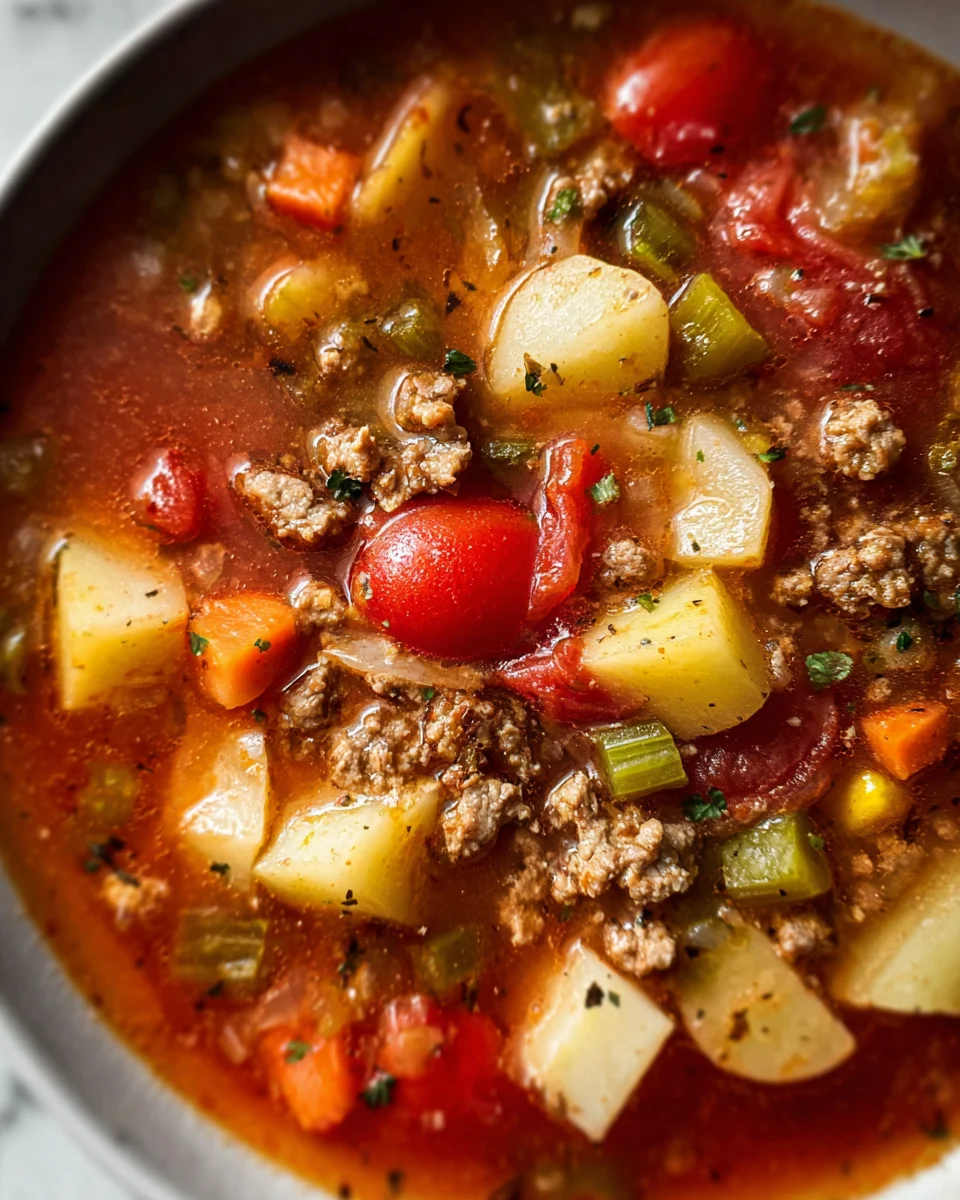 Hamburger Soup Hamburger