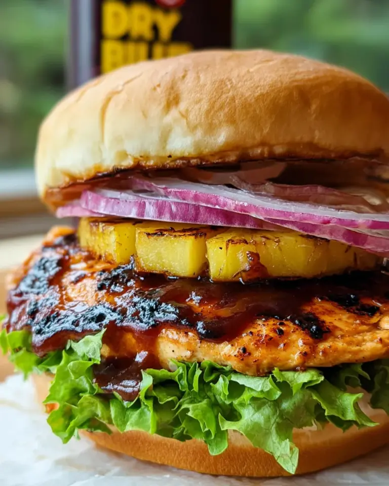 Hawaiian BBQ Chicken Sandwiches