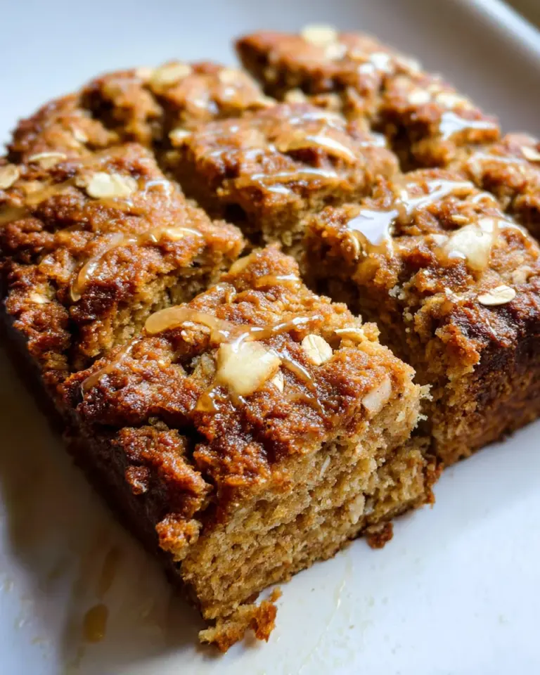 Healthy Breakfast Oatmeal Apple Cake