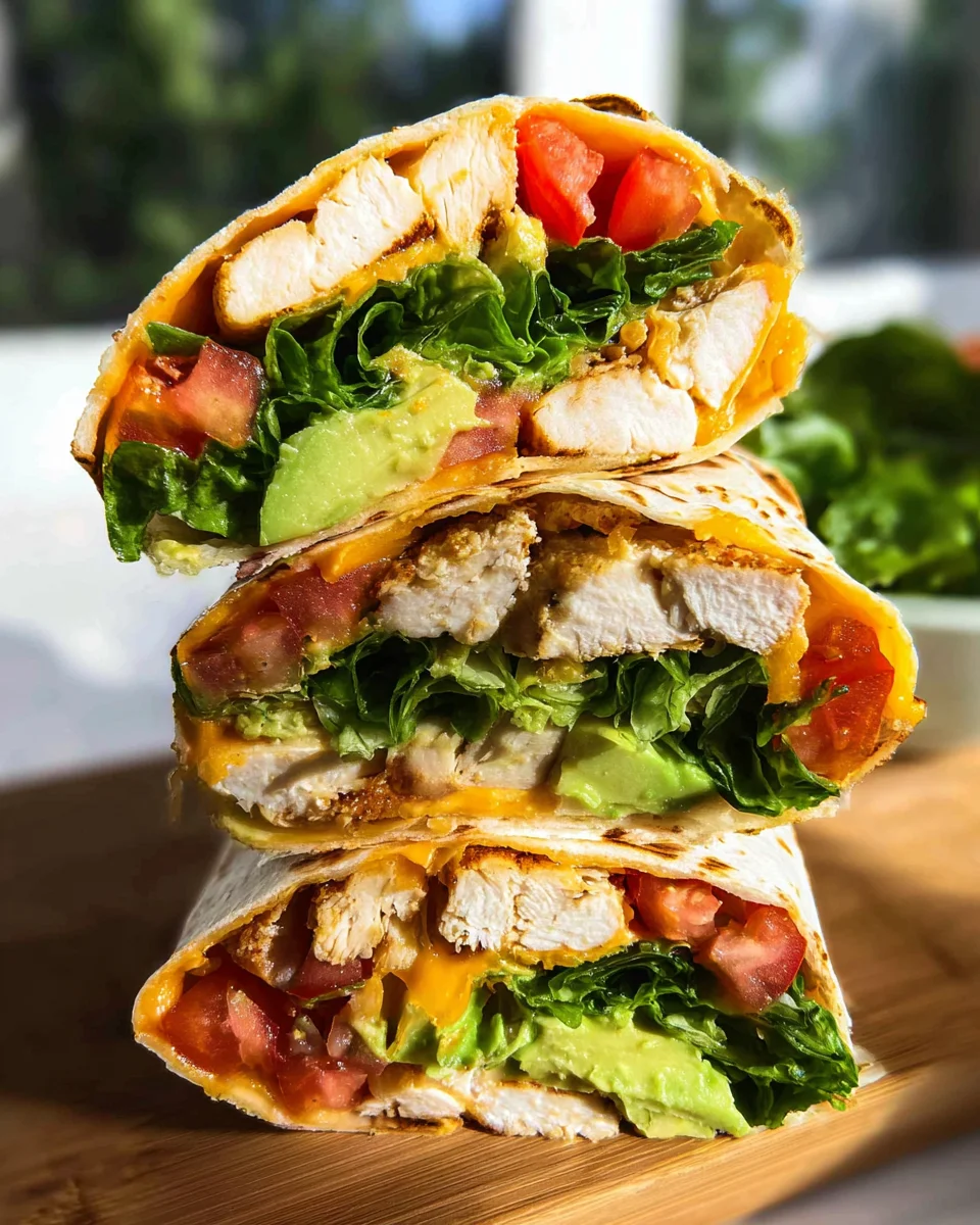 Healthy Chicken Avocado Wraps Healthy